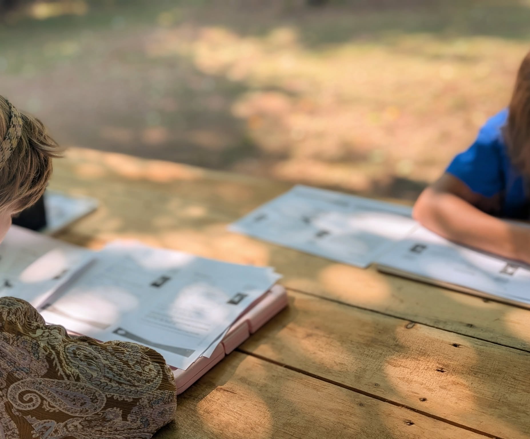 Outdoor learning session