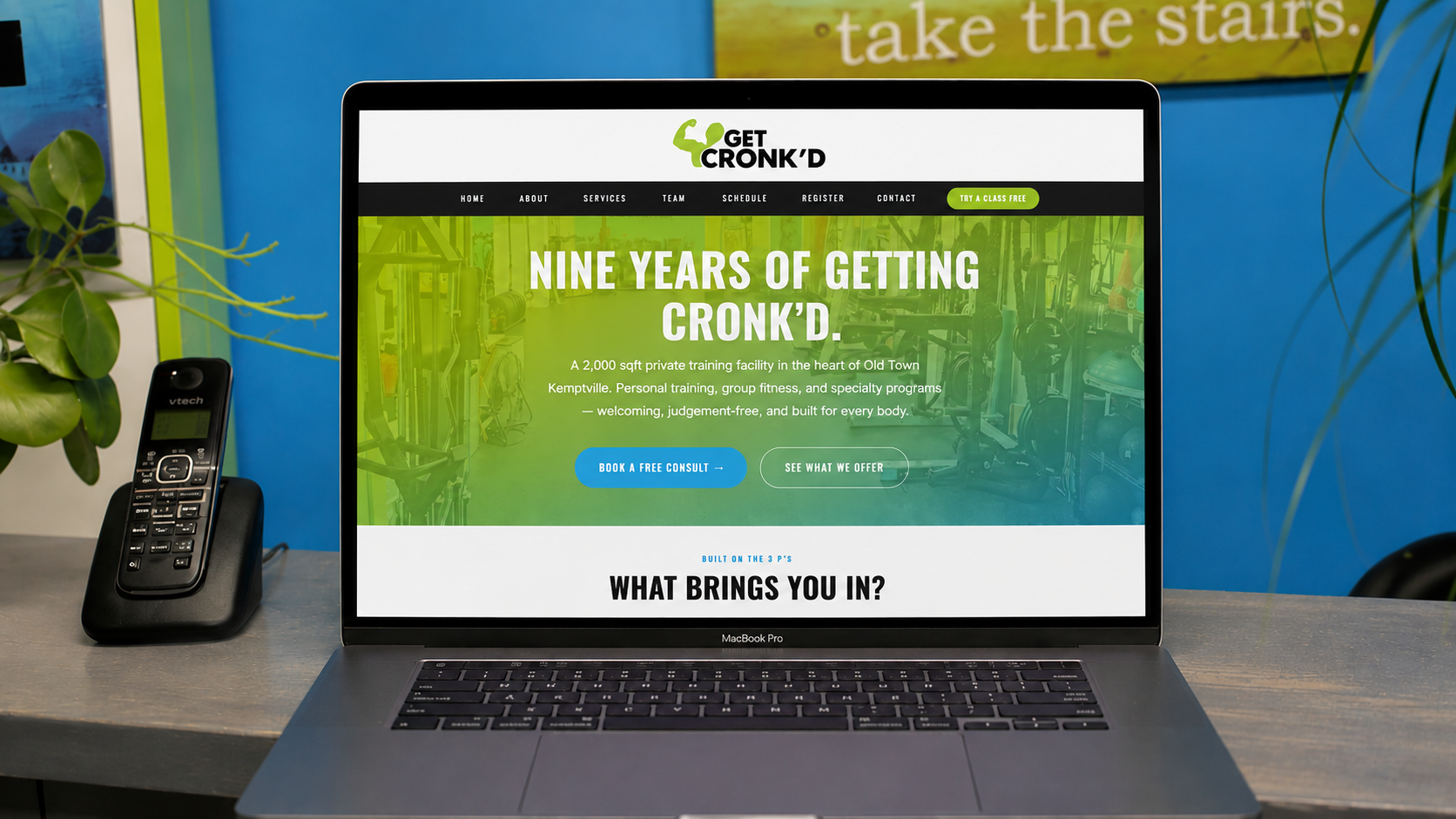 Get Cronk'd website mockup