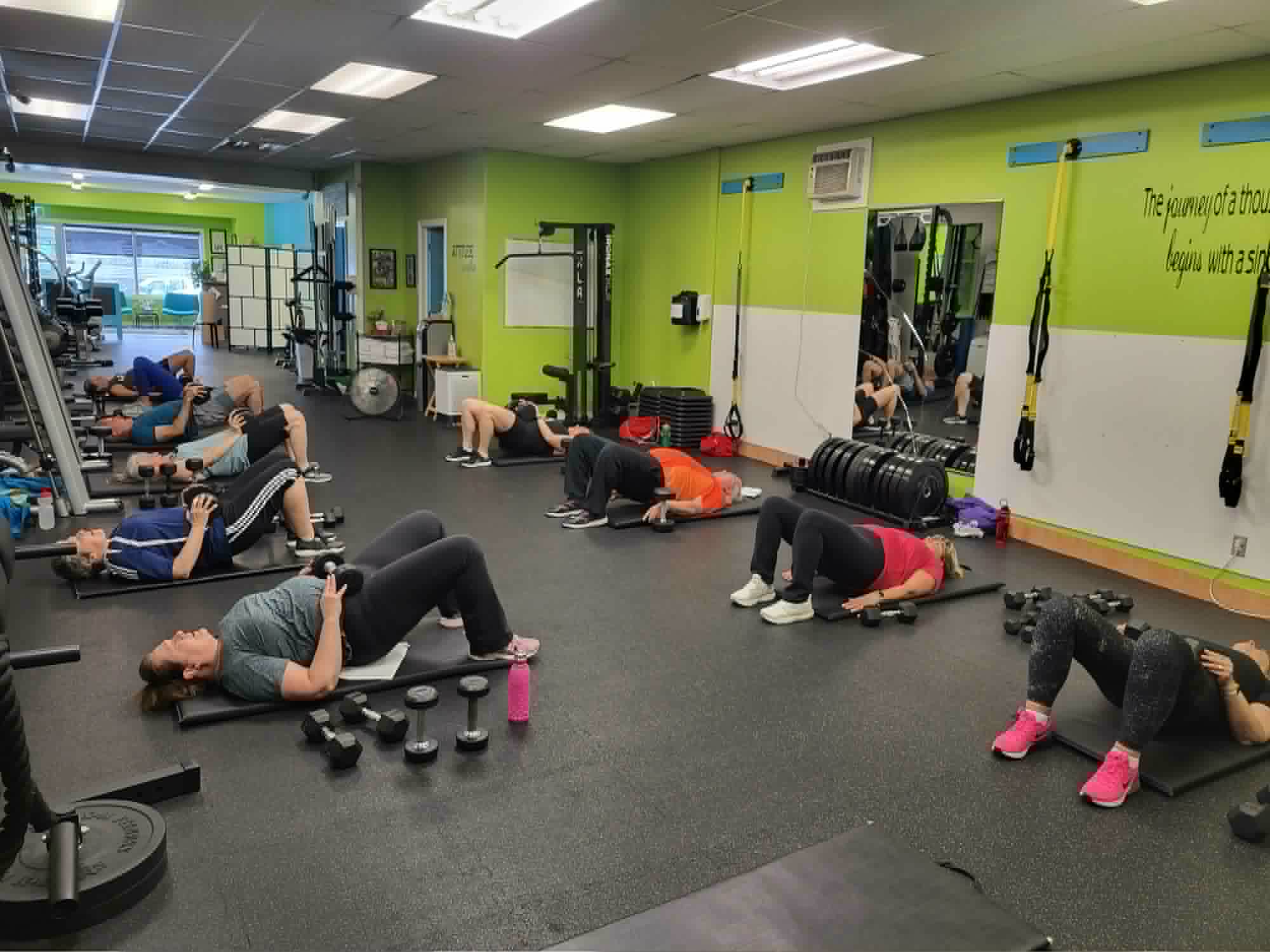 Group fitness class at Get Cronk'd