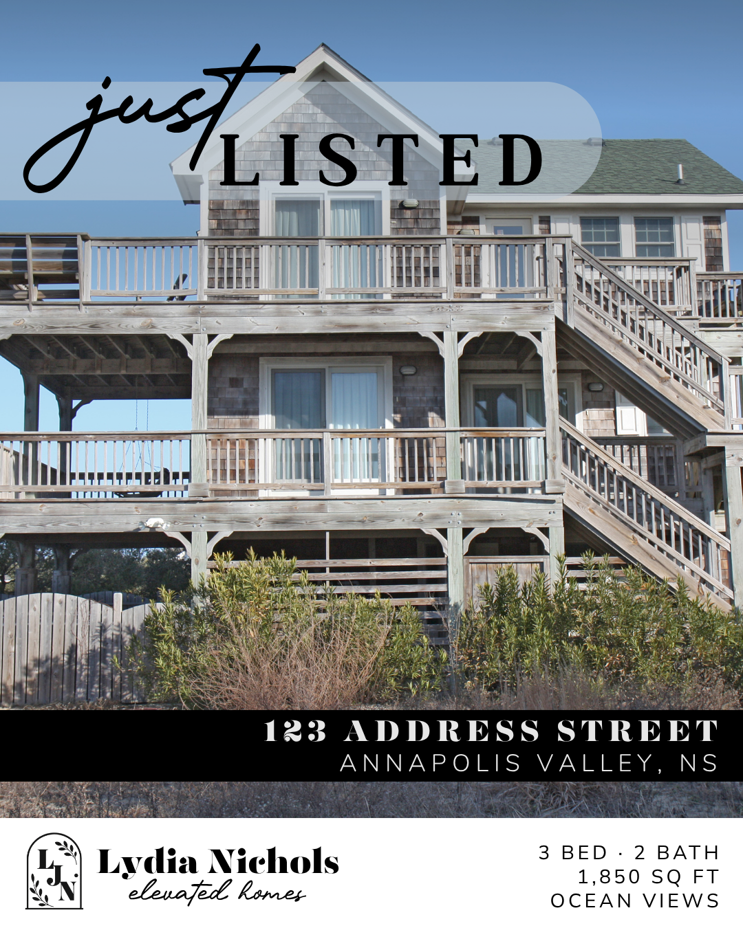 Lydia Nichols Just Listed social template