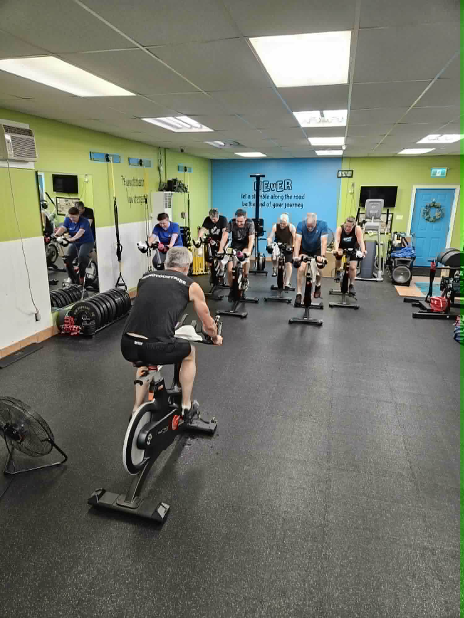 Luc leading spin class
