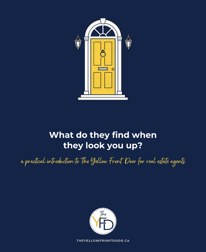 Cover of The Yellow Front Door guide for real estate professionals